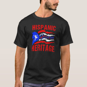 Puerto Rican Flag Hispanic Heritage Boricua Puerto T-Shirt