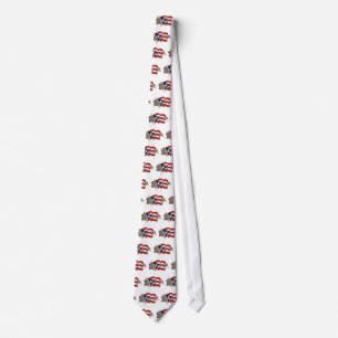 Puerto Rican Flag & Island Tie