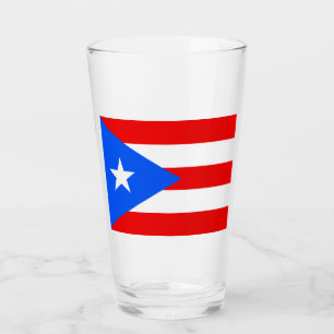 Puerto Rican Flag (Puerto Rico) Glass