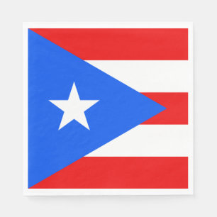 Puerto Rican Flag (Puerto Rico) Napkin