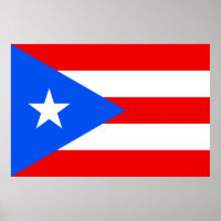 Puerto Rican Flag (Puerto Rico) Poster