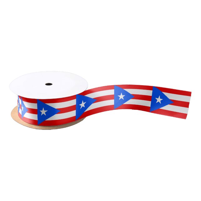 Puerto Rican Flag (Puerto Rico) Satin Ribbon (Spool)