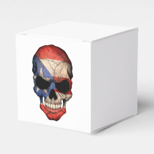 Puerto Rican Flag Skull Favour Box