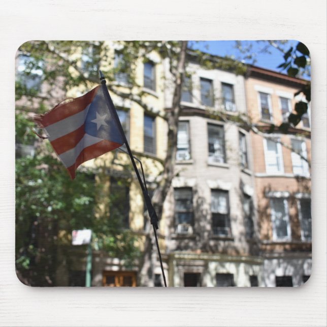 Puerto Rican Flag Upper West Side New York NYC Mouse Pad (Front)