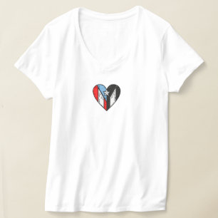 Puerto Rican Flags Boricua Heart, Puerto Rico T-Shirt