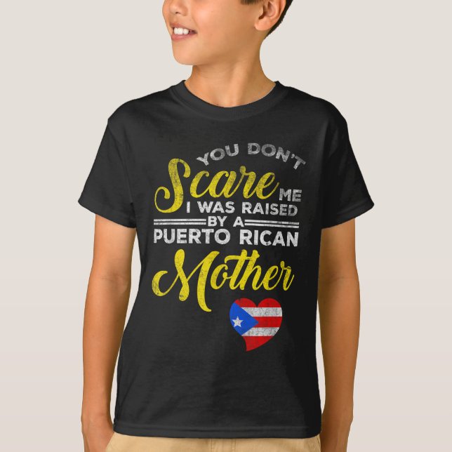 Puerto Rican Funny Quote Puerto Rico Pride Distres T-Shirt (Front)
