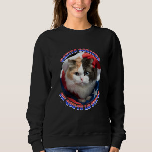 Puerto Rican Gatito Wrapped with the Puerto Rico F Sweatshirt