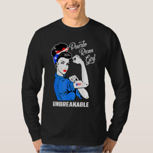 Puerto Rican Girl Unbreakable Heritage Puerto Rico T-Shirt