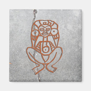 Puerto Rican goddess petroglyph - customised Magnet