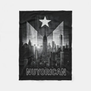 Puerto rican ny men women taino flag puerto rico fleece blanket