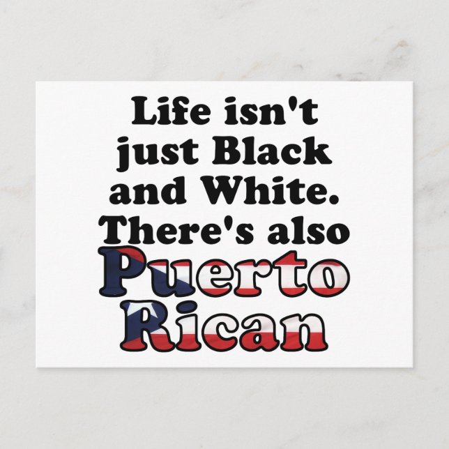Puerto Rican Postcard (Front)