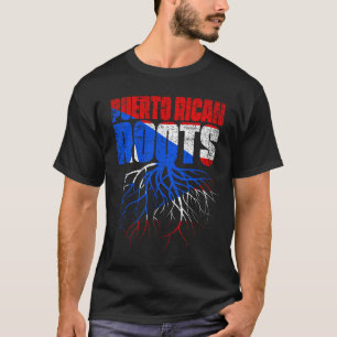 Puerto Rican Roots Puerto Rico Heritage Flag T-Shirt