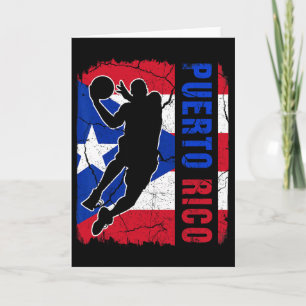 Puerto Rican Sketll Player Puerto Rico Flag Sketll Card