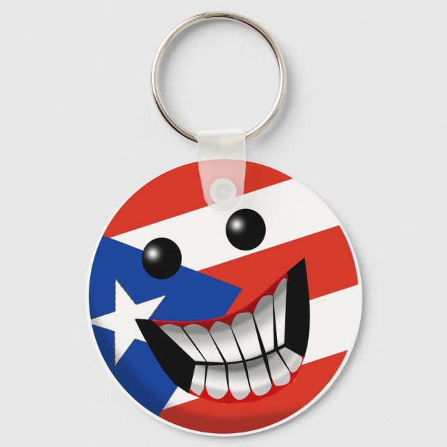Puerto Rican Smile Key Ring (Front)