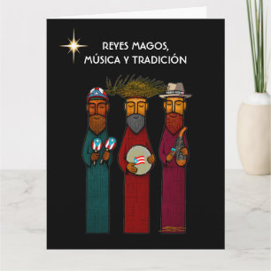 Puerto Rican Three Kings with Musical Parranda Card