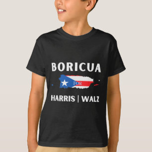 Puerto Ricans Harris 2024 - Boricua For Harris Wal T-Shirt
