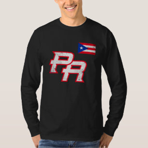 Puerto Rico 2023 Baseball Flag Pride red Boricua P T-Shirt