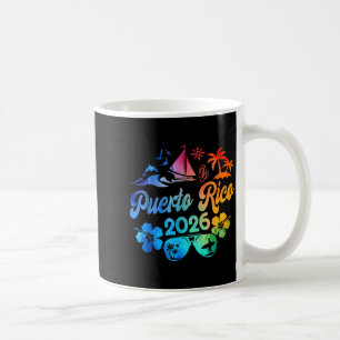 Puerto Rico 2026 Vacation Beach Tie Dye Trip Summe Coffee Mug