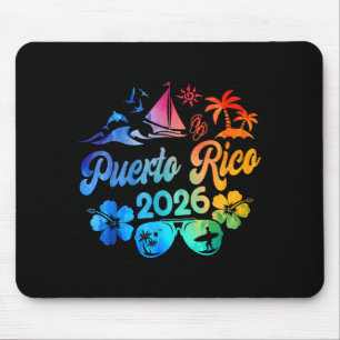 Puerto Rico 2026 Vacation Beach Tie Dye Trip Summe Mouse Pad
