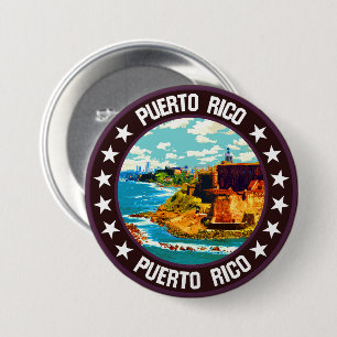 Puerto Rico                                        7.5 Cm Round Badge