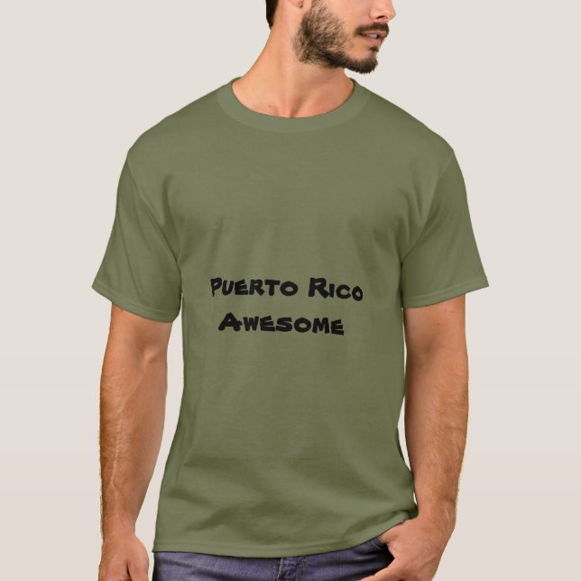 Puerto Rico Awesome Quote Men's T-shirt (Front)