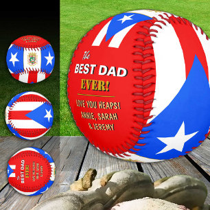 Puerto Rico Best Dad, patriotic, Puerto Rican Flag Baseball