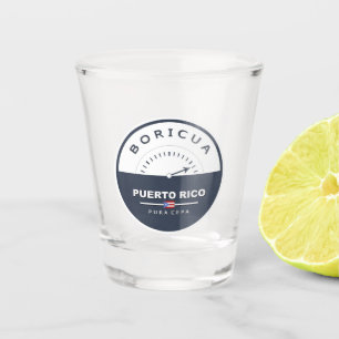 Puerto Rico Boricua de Pura Cepa Shot Glass