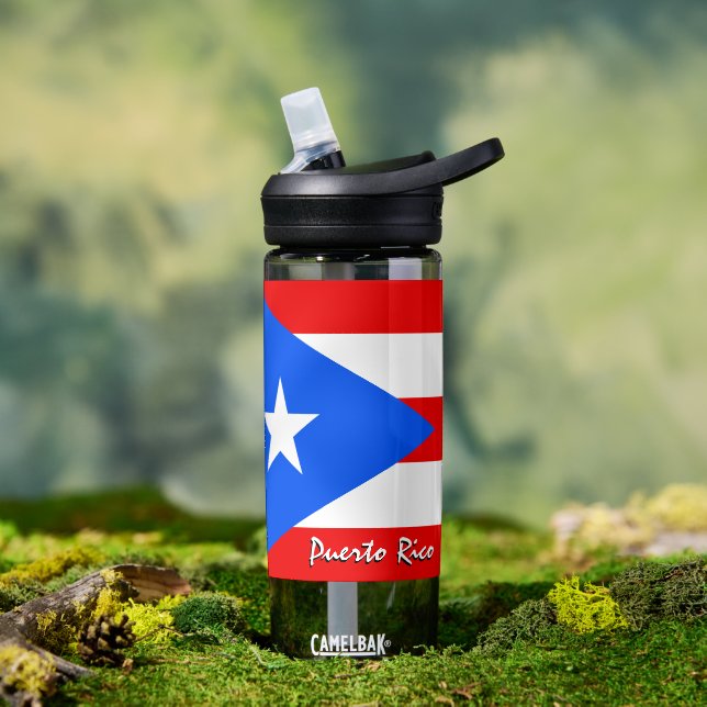 Puerto Rico bottle, patriotic Puerto Rican Flag Water Bottle (Outdoor)