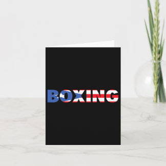 Puerto Rico Boxing T Shirt Apparel  Card