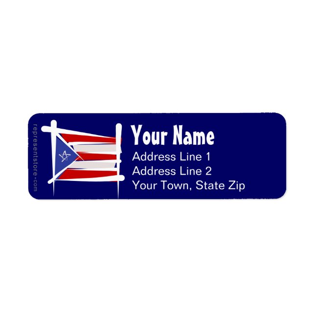 Puerto Rico Brush Flag (Front)