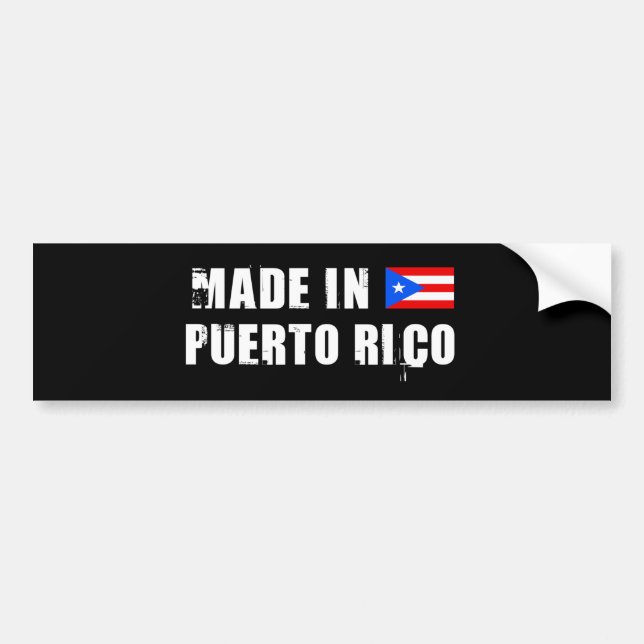 PUERTO RICO BUMPER STICKER (Front)