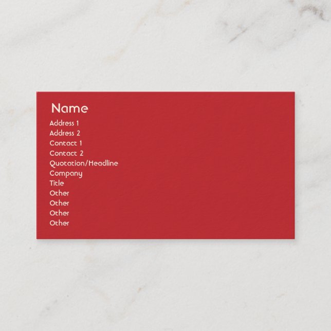 Puerto Rico - Business Card (Front)