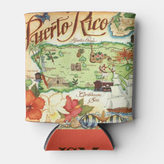 Puerto Rico Can Cooler (Front)