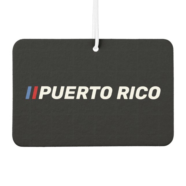 Puerto Rico Car Air Freshener (Front)