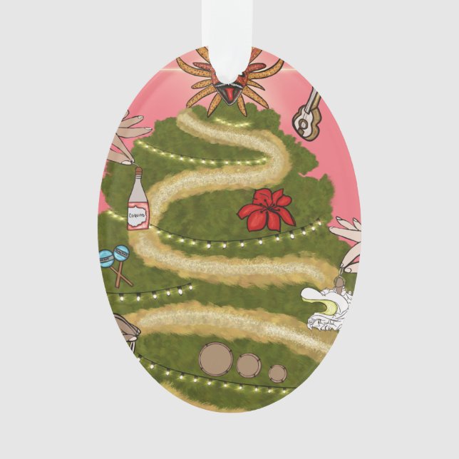 PUERTO RICO CHRISTMAS TREE ORNAMENT (Front)