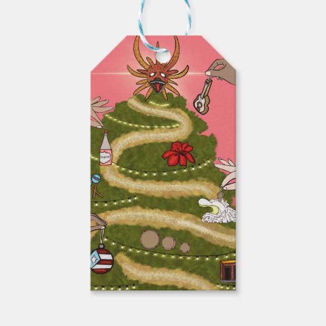 PUERTO RICO CHRISTMAS TREE TAG  (Front)