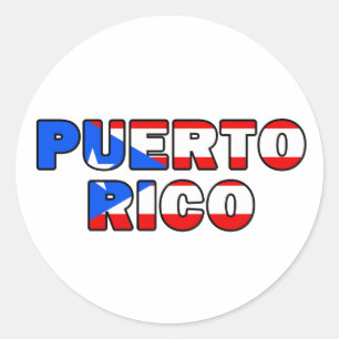 Puerto Rico Classic Round Sticker