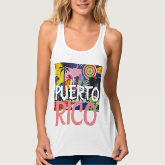 Puerto Rico Cool Graffiti Mural Tank, Women's Singlet