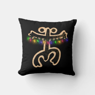 Puerto Rico Coqui Xmas Lights I Navidad Boricua Cushion