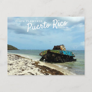 Puerto Rico, Culebra, Playa Flamenco Postcard