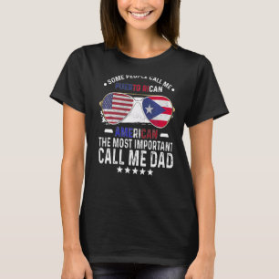Puerto Rico Dad Cuba Fathers Day Papa Puerto Rican T-Shirt