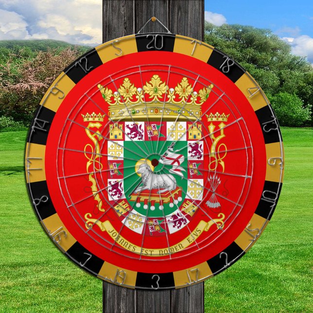 Puerto Rico Dartboard & Flag darts / game board (Creator Uploaded)