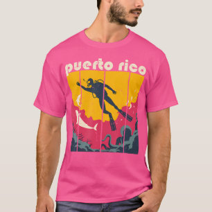 Puerto Rico Diving And Snorkelling Scuba Diver T-Shirt