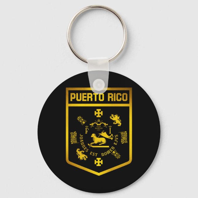 Puerto Rico Emblem Key Ring (Front)