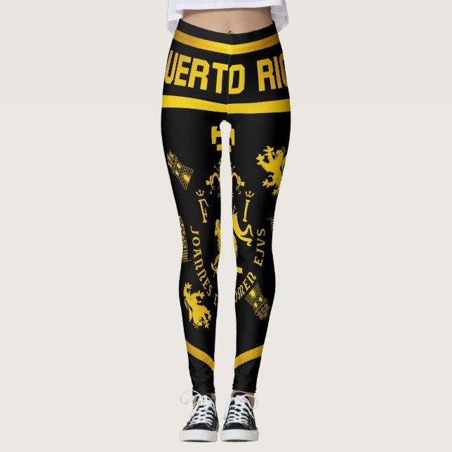 Puerto Rico Emblem Leggings (Front)