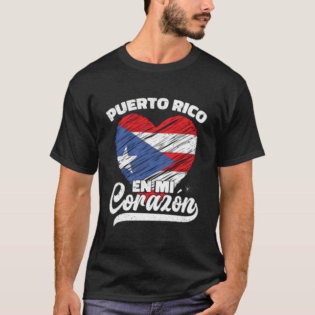 Puerto Rico En Mi Corazã³N T-Shirt (Front)
