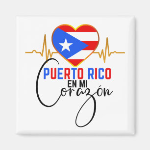 Puerto Rico en mi Corazon Puerto Rican Pride Magnet