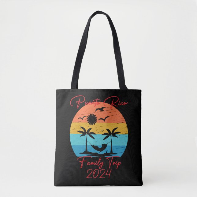 Puerto Rico Family Vacation 2024 Puerto Rico Beach Tote Bag (Front)