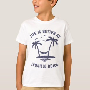 Puerto Rico Family Vacation Vintage Luquillo Beach T-Shirt