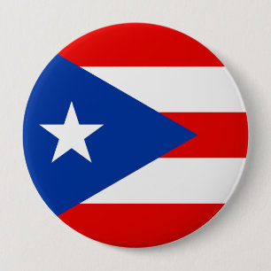 Puerto Rico flag 10 Cm Round Badge